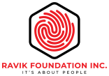 corporate logo for the Ravik Foundation